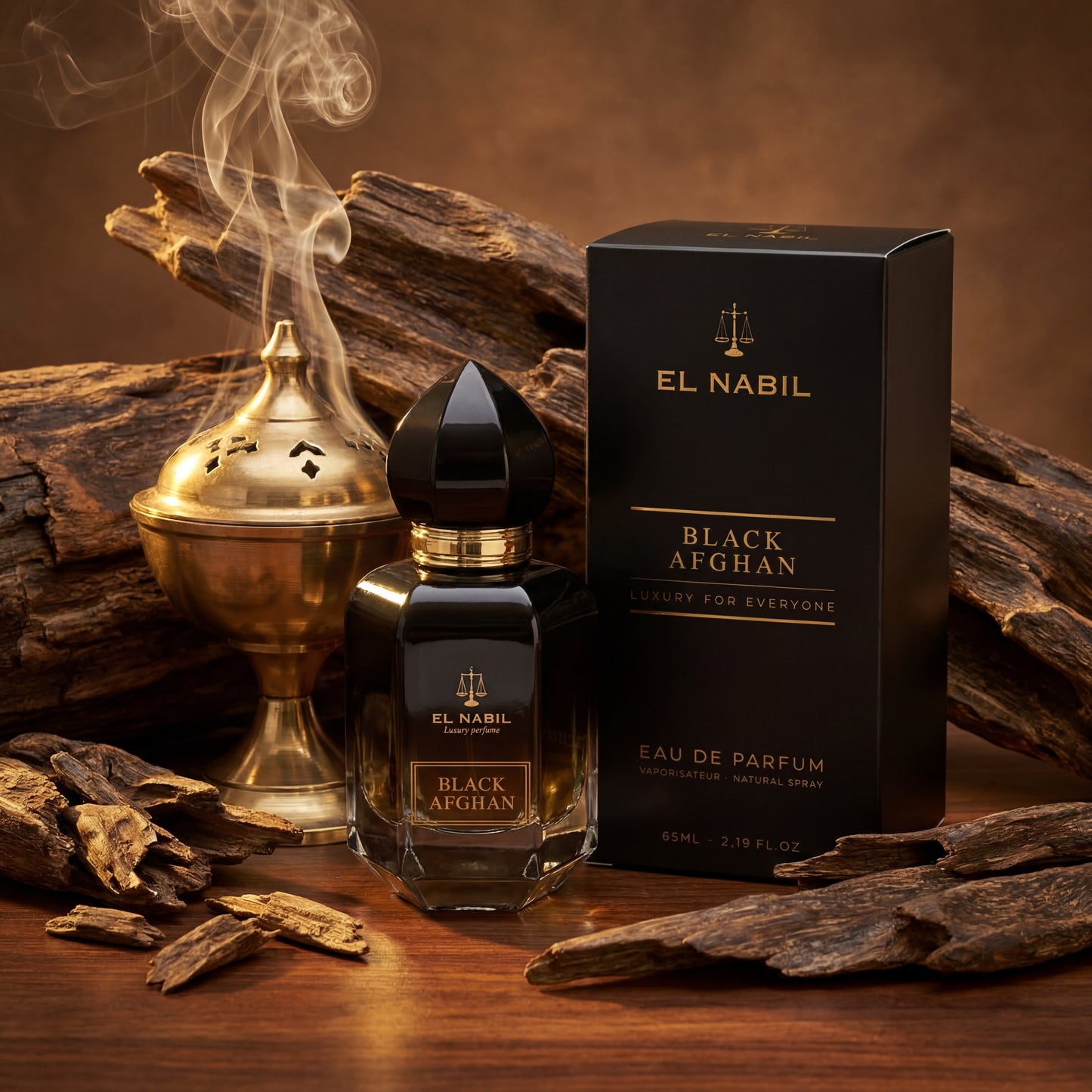 EL NABIL BLACK AFGHAN LUXURY FOR EVERYONE EAU DE PARFUM 65ml