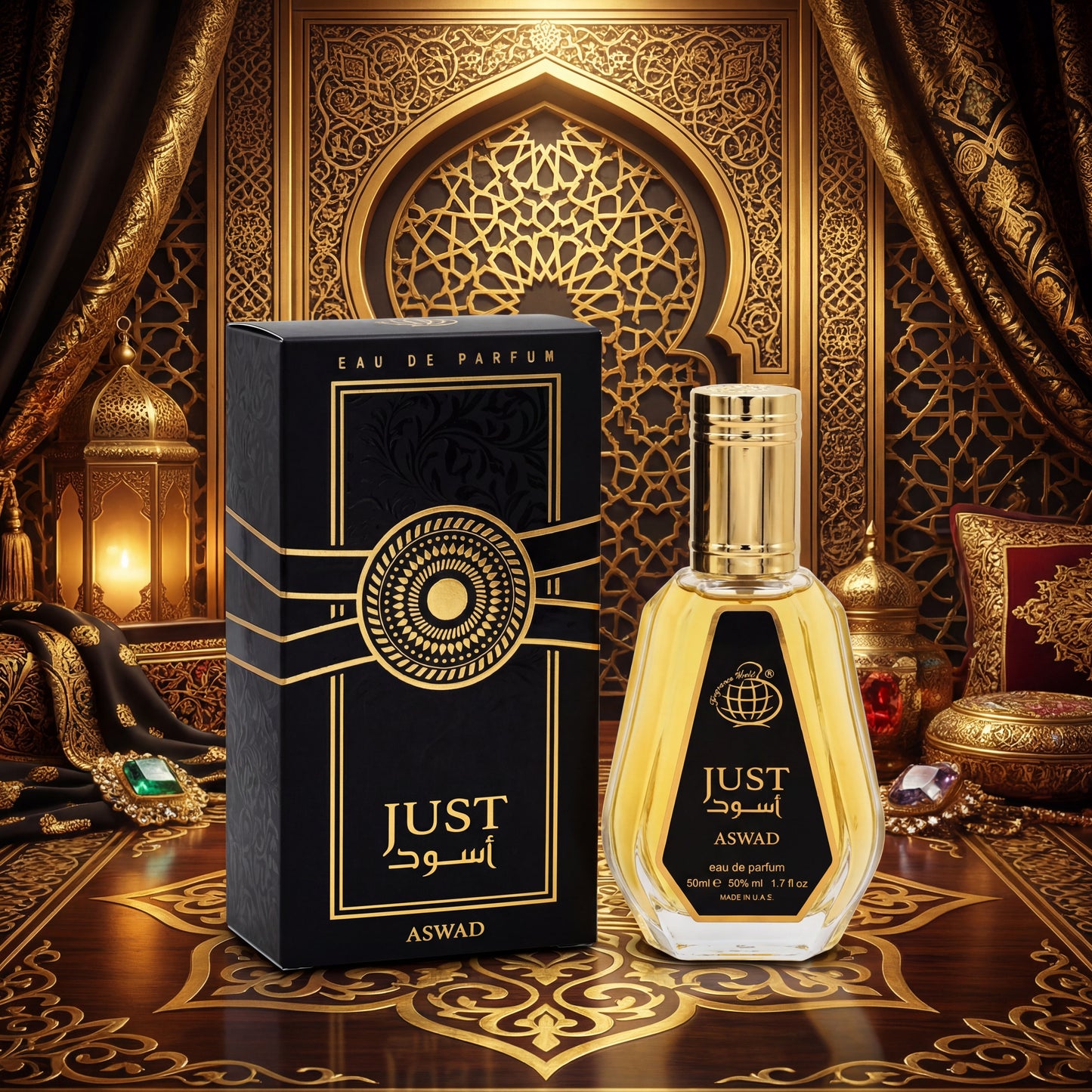 FRAGRANCE WORLD PERFUMES JUST ASWAD Eau de Parfum 50ml