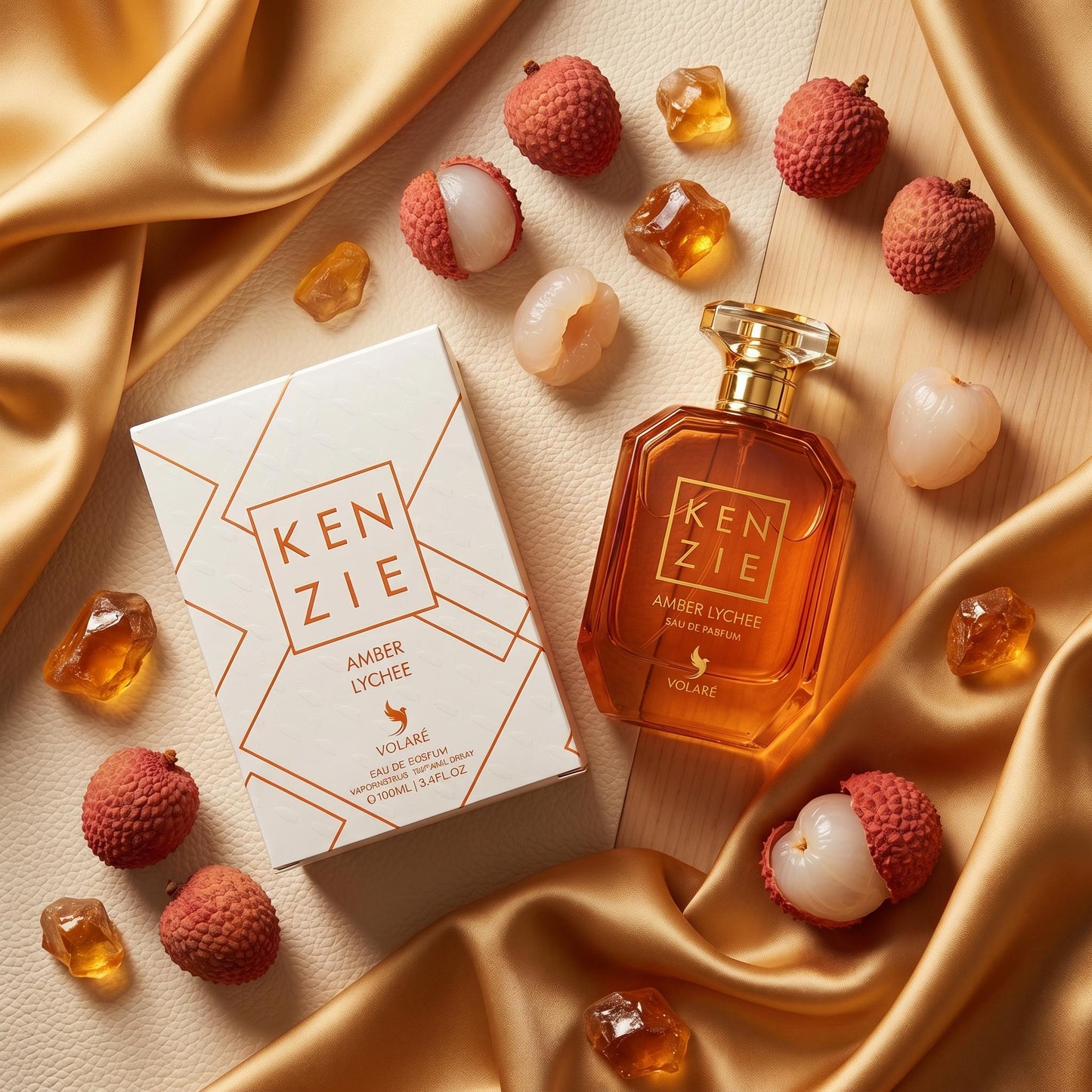 VOLARE KENZIE AMBER LYCHEE EAU DE PARFUM VAPORISATEUR NATURAL SPRAY 100ml