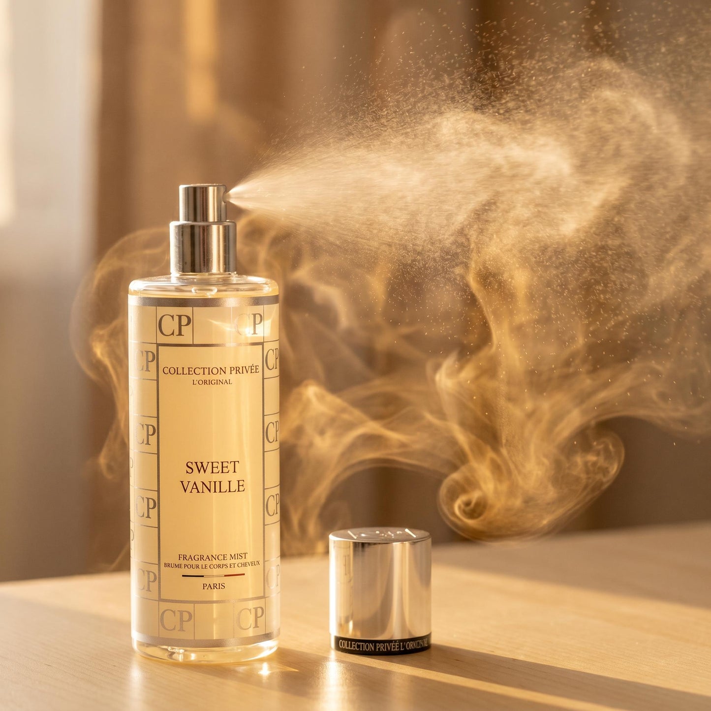 COLLECTION PRIVEE SWEET VANILLE FRAGRANCE MIST  BRUME POUR LE CORPS ET CHEVEUX 250ml