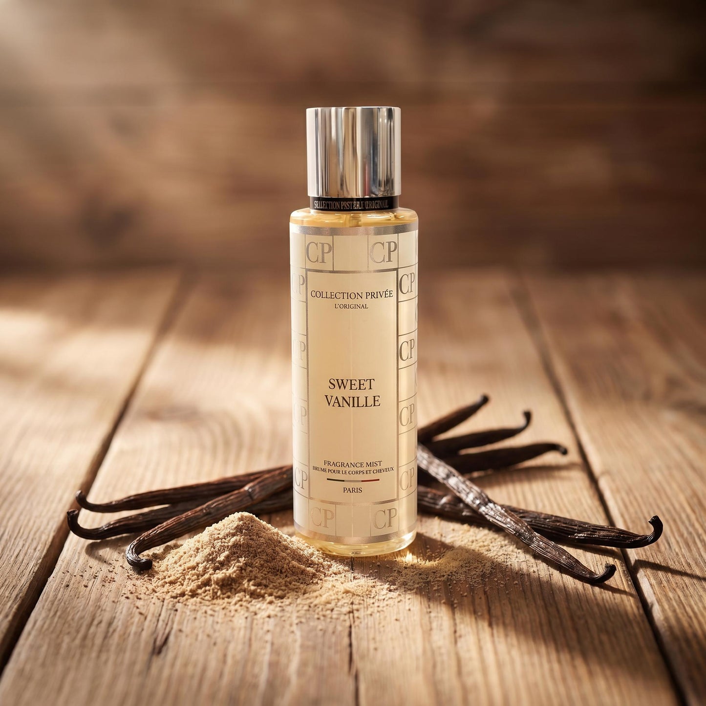 COLLECTION PRIVEE SWEET VANILLE FRAGRANCE MIST  BRUME POUR LE CORPS ET CHEVEUX 250ml
