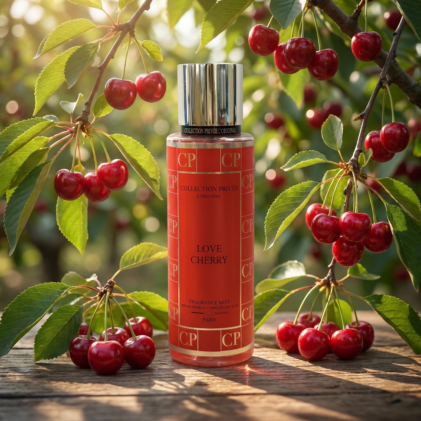 COLLECTION PRIVEE LOVE CHERRY FRAGRANCE MIST  BRUME POUR LE CORPS ET CHEVEUX 250ml