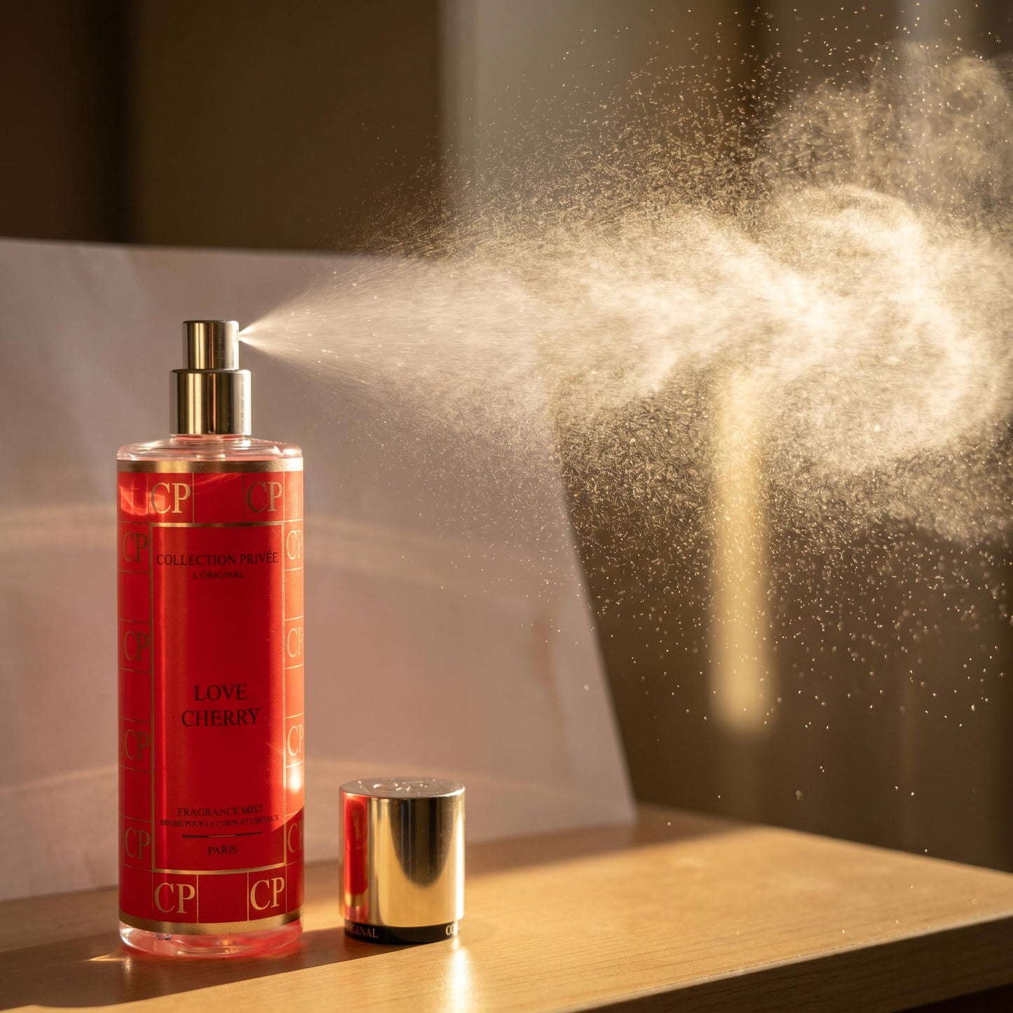 COLLECTION PRIVEE LOVE CHERRY FRAGRANCE MIST  BRUME POUR LE CORPS ET CHEVEUX 250ml